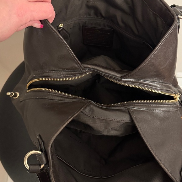 COACH Edie Brown Jacquard Bag.  EUC! - Picture 12 of 13